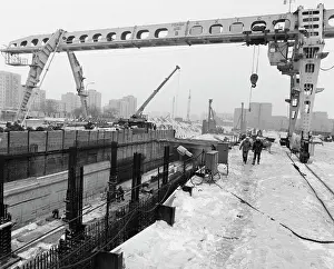 Warsaw Metro under construction