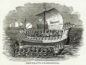 Masted: Warship from 15th century