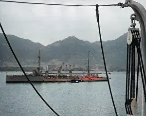 Robert Hunt Library: Warships in Hong Kong Harbour