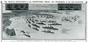 Macpherson: Warships of the six nations in the Mediterranean, WW1