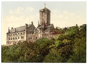 Wartburg: Wartburg, from the east, Thuringia, Germany