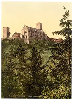 Wartburg: Wartburg, from Eisenach Castle, Thuringia, Germany