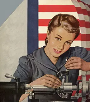 Nationalistic: Wartime Female Worker