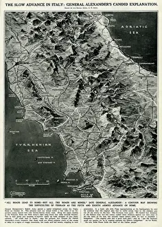Mined: Wartime map of Italy by G. H. Davis