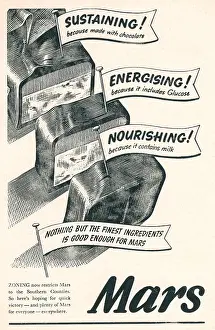 Sustaining: Wartime Mars Bar Advertisement