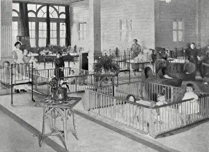 Pens: Wartime Nursery for refugee children, Earl's Court, London