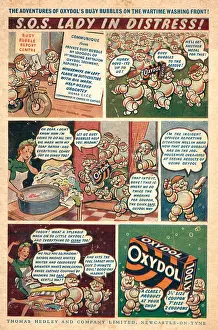 Oxydol: Wartime Oxydol Comic Strip Advertisement