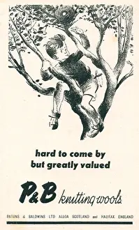 Patons: Wartime P & B Knitting Wools Advert