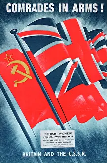 Wartime poster, Comrades in Arms!
