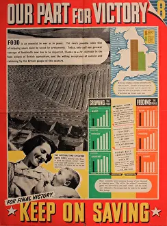 Statistics: Wartime poster, Keep On Saving