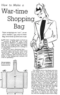Weldons: Wartime shopping bag
