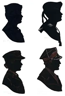 H L Oakley Collection: Four wartime silhouettes