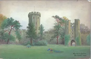 Quatremain: Warwick Castle, the court yard