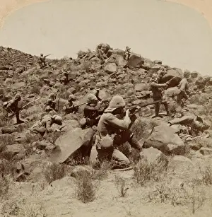 Underwood: The Warwicks skirmishing with Boers near Weppener