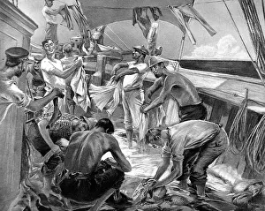 Rainstorm: Wash Day on Board a Sailing Ship in the Tropics