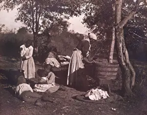 5 People: WASH DAY ON THE PLANTATION by Rudolf Eickemeyer