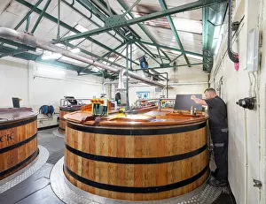 Fermenting: Washbacks, Oban Distillery, Oban, Argyll and Bute, Scotland