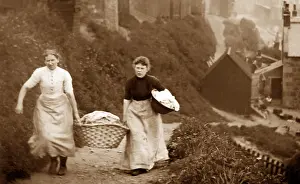 Washer: Washer women, early 1900s