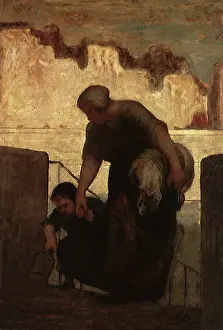 Washerwoman: The Washerwoman, by Daumier