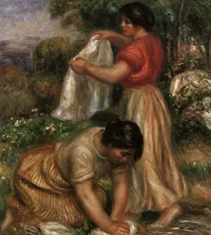 Cleans: Washerwomen, by Renoir