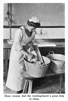 Scrubbing: Washing Board