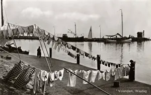 Washerwoman: Washing Day at Jolendam, The Netherlands