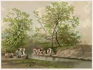 Slabs: WASHING DAY AT THE RIVER