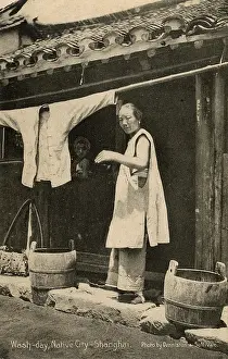 Washerwoman: Washing Day, Shanghai, China