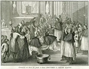 Thursday: WASHING FEET OF POOR
