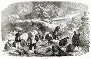 Dashing: Washing linen in China