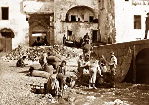 Amalfi: Washing wheat, Amalfi, Italy