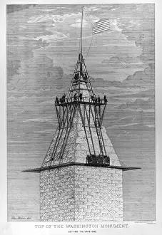 Capstone: Washington Monument. Setting the capstone ?