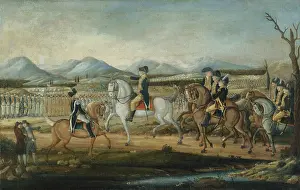 Lcgr1706: WASHINGTON REVIEWING THE WESTERN ARMY, by Kemmelmeyer, Fred