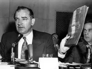 Interrogates: WASHINGTON: Sen. Joseph R. McCarthy (R. ?