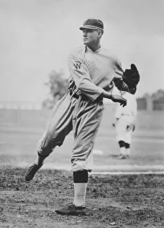 Pitching: Washington Senators pitcher Walter Johnson ca. 1910-15