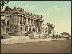 C1898: Washington. West facade Library of Congress Washington. West