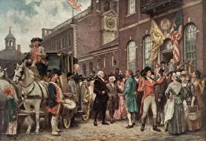 Washingtons: Washington's inauguration at Philadelphia