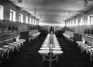Sanitary: Washroom of the Ordensburg Kroessinsee / Pomerania, 1936