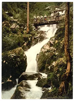 Wasserfall: Wasserfall, Gertelbach, Baden, Germany