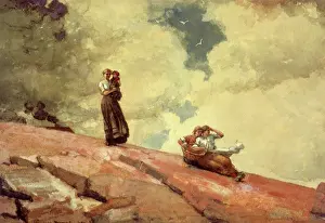 Winslow: Watching from the Cliffs, by Winslow Homer