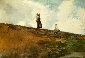 Winslow: Watching from the Cliffs, by Winslow Homer