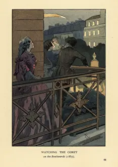 Montaigne: Watching the comet, Paris, 1857