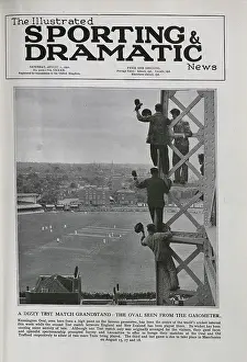 Birdseye: Watching Cricket at The Oval, From a Gasometer
