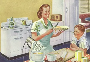 Leans: Watching Mom Bake Pie