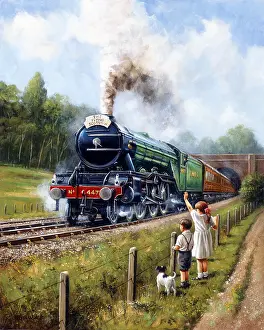 Watching The Trains 1, LNER Flying Scotsman