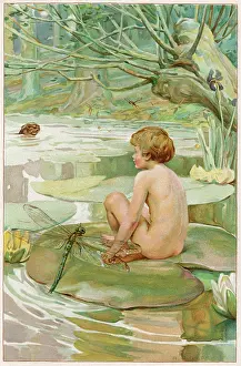 Vile: The Water Babies - Tom, seated on a lily pad