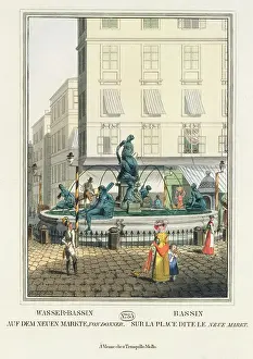 Brunnen: Water basin on the new market
