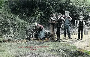 Telford: Water Carriers at Bath Spring, Doseley, Telford, Shropshire