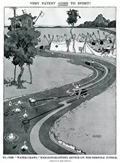 Decoy: The Water Crawl Widgeon by Heath Robinson