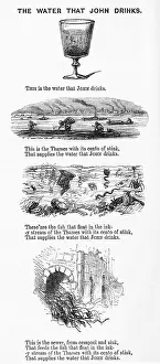 Polluted: The water that John drinks, satire on polluted Thames